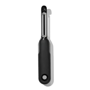 KitchenAxis Precision Swivel Peeler – Ergonomic Soft-Grip Handle, Black Finish