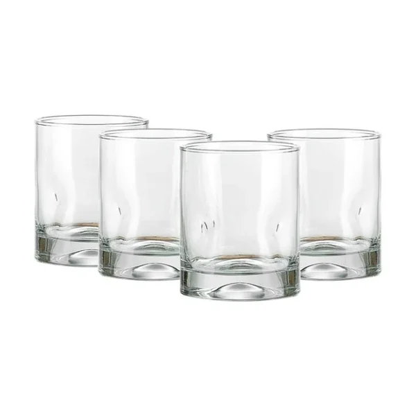 KitchenAxis Lyra 12.5 oz Everyday Drinking Glasses – Clear Modern Tumblers - Image 2