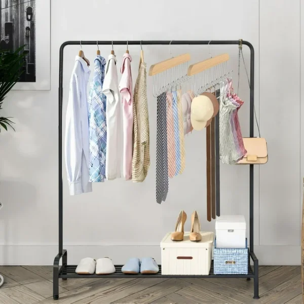 KitchenAxis Wooden Multi-Hook Rotating Hangers – 40-Hook Space-Saving Closet Organizer for Belts - Image 3