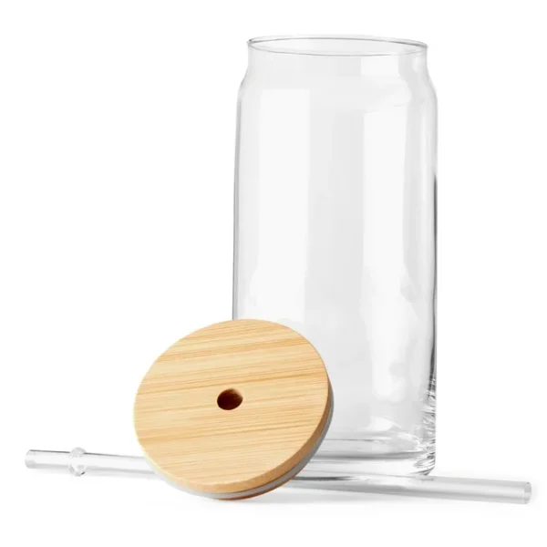KitchenAxis Briar Can-Shaped Glasses – Set of 4 Clear 16 oz Tumblers – Modern Beverage Glassware for Everyday Use - Image 4