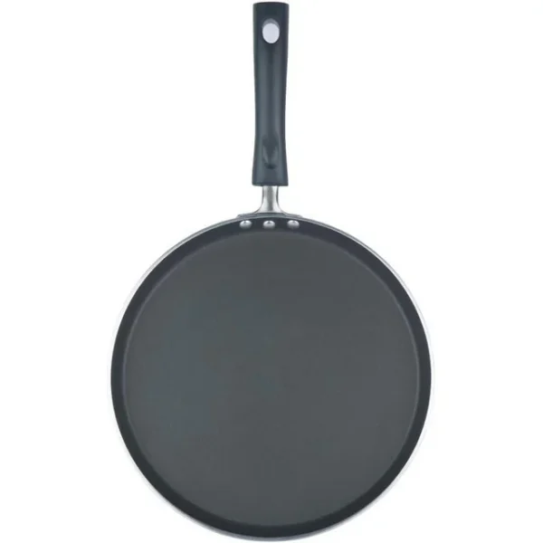KitchenAxis 12" Non-Stick Flat Tawa – 30 cm Griddle Pan for Roti, Dosa & Pancakes - Image 3