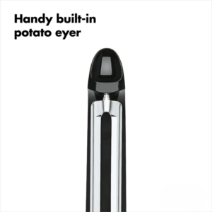KitchenAxis Precision Swivel Peeler – Ergonomic Soft-Grip Handle, Black Finish