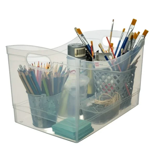 KitchenAxis Clear Utility Storage Organizer Bin – 5" x 15" BPA-Free Multi-Purpose Container - Image 5